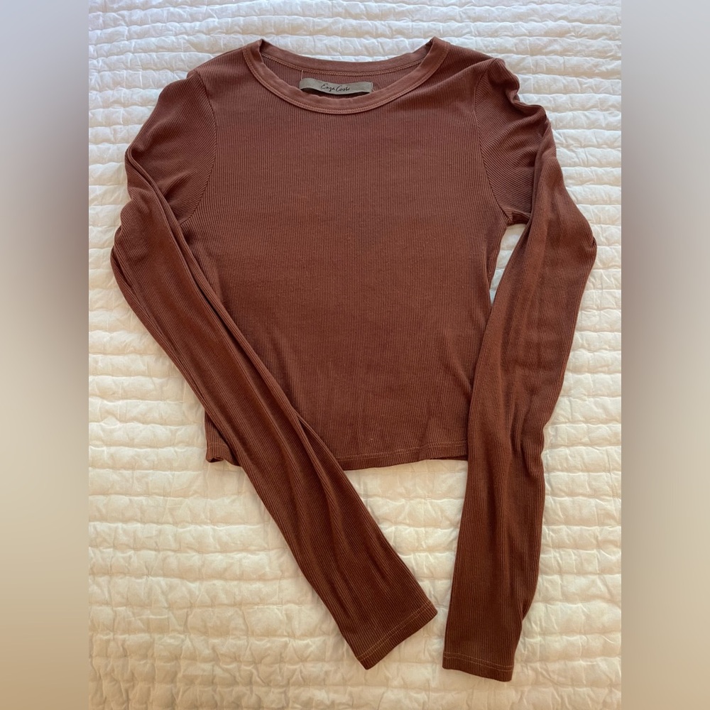 Enzo Costa cropped long sleeve tee